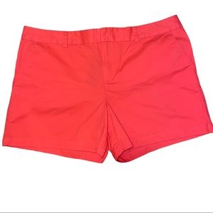 BNWT Tommy Hilfiger bright coral chino shorts Sz18